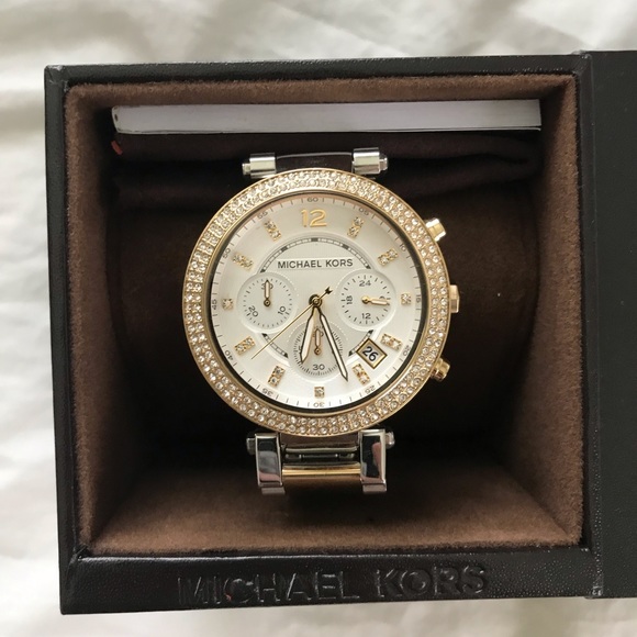 Michael Kors Accessories Michael Kors Parker Two Tone Watch